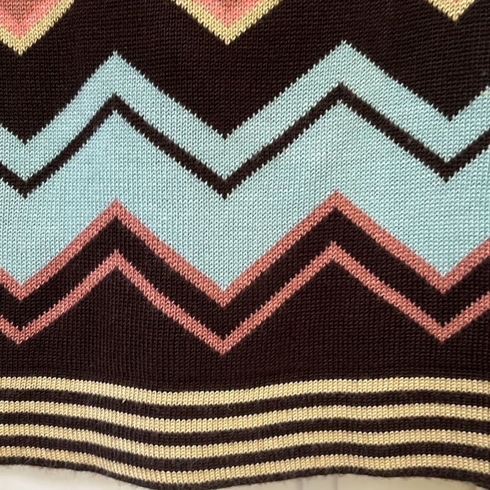 Missoni Mini Sweater Skirt Chevron Knit Pencil Skirt Size XS Target Collab NWT - Picture 7 of 8